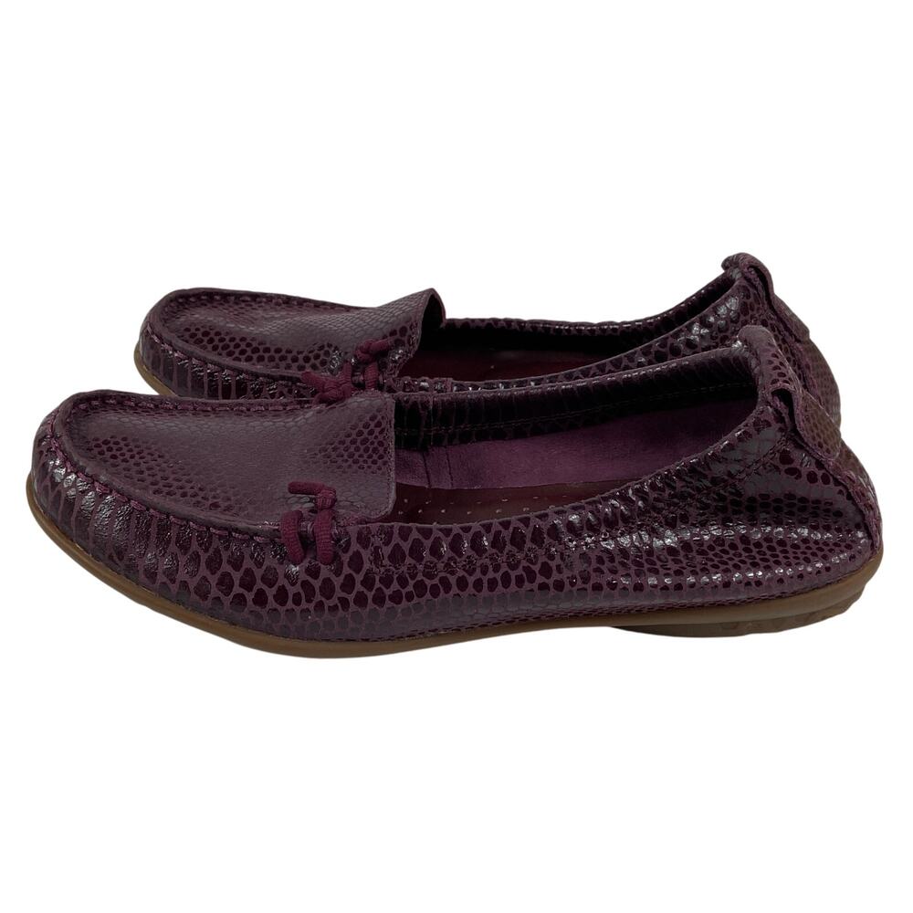 Hush Puppies Women's Casual Slip On Ballet Flat Purple Plum Size 8.5 - Picture 2 of 9